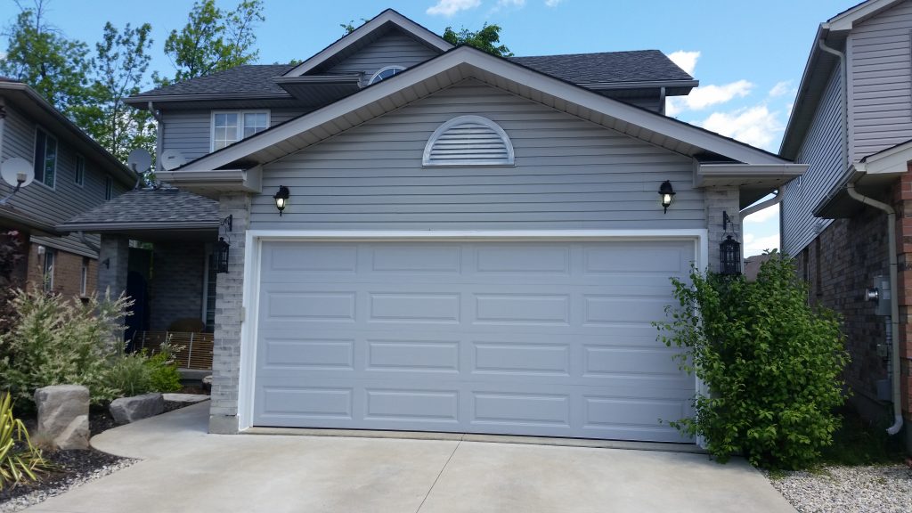 Gray Clopay Classic Collection long panel garage door, 2016 upload b