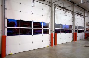 Clopay model 903 fire station overhead door installed by WM Haws Overhead Doors