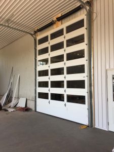 Interior view of Clopay commercial insulated overhead door model 3728